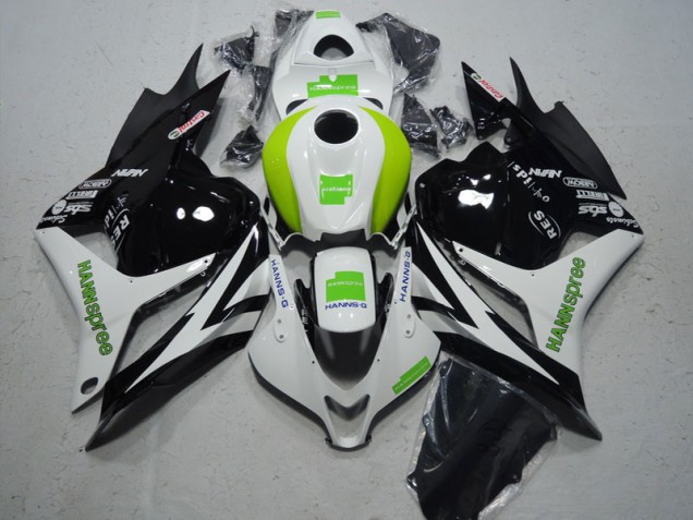 ABS Kit Carenatura Honda CBR 600 RR 2009-2012 - Nero Bianco Verde Hannspree ABS Kit Carenatura Honda CBR 600 RR 2009-2012 - Nero Bianco Verde Hannspree