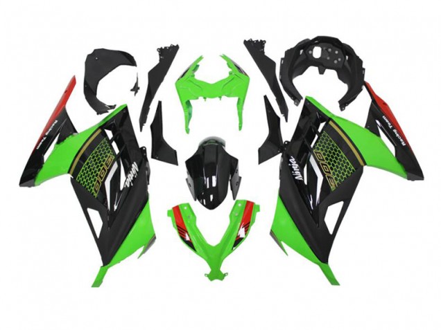 ABS Kit Carenatura Kawasaki EX300 2013-2016 - Verde Nero ABS Kit Carenatura Kawasaki EX300 2013-2016 - Verde Nero