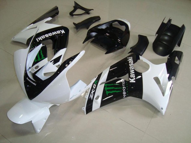 ABS Kit Carenatura Kawasaki ZX6R 2003-2004 - Bianco Monster ABS Kit Carenatura Kawasaki ZX6R 2003-2004 - Bianco Monster
