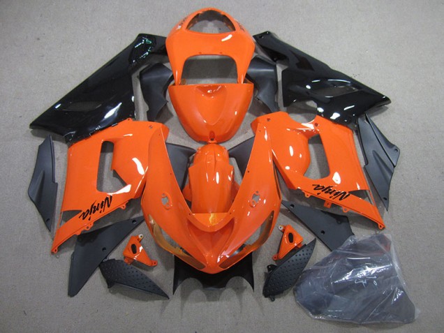 ABS Kit Carenatura Kawasaki ZX6R 2005-2006 - Arancia Nero Ninja ABS Kit Carenatura Kawasaki ZX6R 2005-2006 - Arancia Nero Ninja