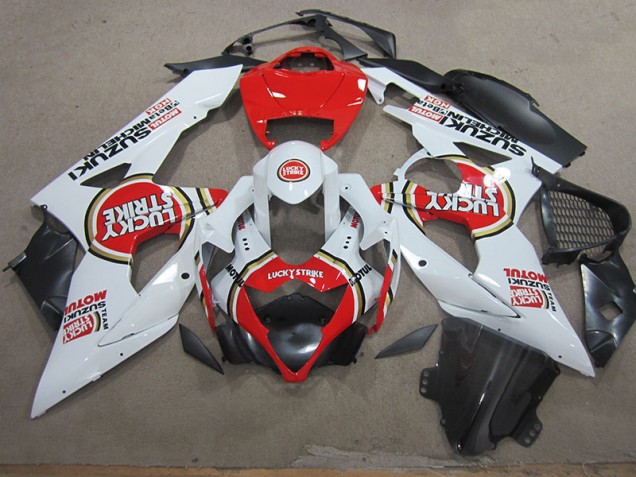 ABS Kit Carenatura Suzuki GSXR 1000 K5 2005-2006 - Bianco Lucky Strike Rosso Motul ABS Kit Carenatura Suzuki GSXR 1000 K5 2005-2006 - Bianco Lucky Strike Rosso Motul