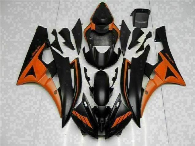 ABS Kit Carenatura Yamaha R6 2006-2007 - Arancia Nero ABS Kit Carenatura Yamaha R6 2006-2007 - Arancia Nero