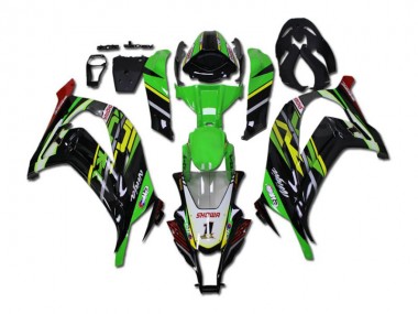 ABS Kits Carenatura Kawasaki ZX10R 2011-2015 - Verde Nero