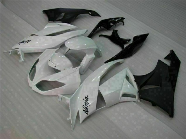 ABS Kits Carenatura Kawasaki ZX6R 2009-2012 - Bianco Nero ABS Kits Carenatura Kawasaki ZX6R 2009-2012 - Bianco Nero