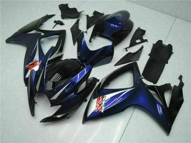 ABS Kits Carenatura Suzuki GSXR 600 / 750 K6 2006-2007 - Nero Blu