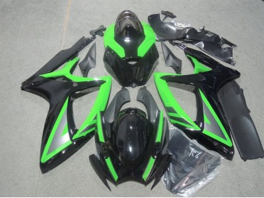 ABS Kits Carenatura Suzuki GSXR 600 K6 2006-2007 - Nero Verde