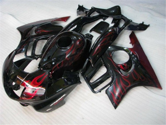 ABS Kits Carene Honda CBR 600 F3 1995-1998 - Nero Rosso Fiamma ABS Kits Carene Honda CBR 600 F3 1995-1998 - Nero Rosso Fiamma