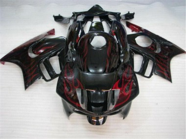 ABS Kits Carene Honda CBR 600 F3 1995-1998 - Nero Rosso Fiamma