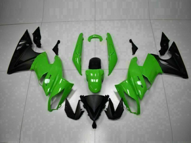 ABS Kits Carene Kawasaki EX650 2009-2011 - Verde Nero ABS Kits Carene Kawasaki EX650 2009-2011 - Verde Nero