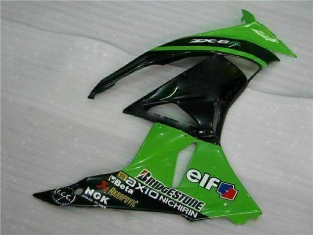 ABS Kits Carene Kawasaki ZX6R 2009-2012 - Verde Nero ABS Kits Carene Kawasaki ZX6R 2009-2012 - Verde Nero