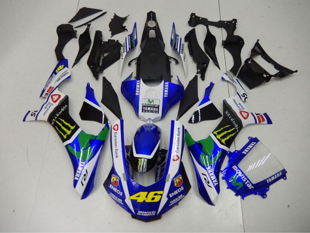 ABS Kits Carene Yamaha R1 2015-2019 - Blu Blu Bianco ENEOS Movistar 46 ABS Kits Carene Yamaha R1 2015-2019 - Blu Blu Bianco ENEOS Movistar 46