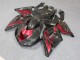 ABS Plastica & Carena Kawasaki ZX14R ZZR 1400 2006-2011 - Nero Rosso ABS Plastica & Carena Kawasaki ZX14R ZZR 1400 2006-2011 - Nero Rosso