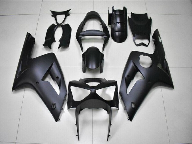 ABS Plastica & Carena Kawasaki ZX6R 2003-2004 - Nero Opaco ABS Plastica & Carena Kawasaki ZX6R 2003-2004 - Nero Opaco