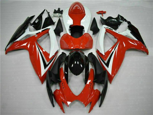 ABS Plastica & Carena Suzuki GSXR 600 / 750 K6 2006-2007 - Rosso Bianco ABS Plastica & Carena Suzuki GSXR 600 / 750 K6 2006-2007 - Rosso Bianco