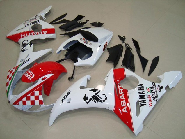 ABS Plastica & Carenatura Yamaha R6 2003-2005 - Rosso Bianco