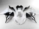 ABS Plastica & Carene Kawasaki ZX6R 2013-2018 - Bianco Nero ABS Plastica & Carene Kawasaki ZX6R 2013-2018 - Bianco Nero