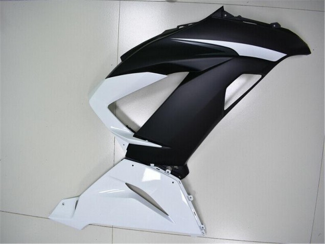 ABS Plastica & Carene Kawasaki ZX6R 2013-2018 - Bianco Nero ABS Plastica & Carene Kawasaki ZX6R 2013-2018 - Bianco Nero