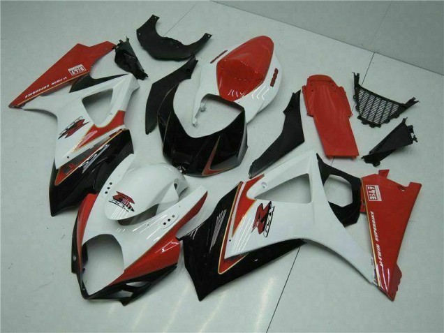 ABS Plastica & Carene Suzuki GSXR 1000 K7 2007-2008 - Rosso Bianco ABS Plastica & Carene Suzuki GSXR 1000 K7 2007-2008 - Rosso Bianco