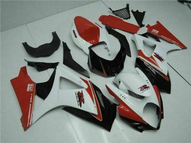ABS Plastica & Carene Suzuki GSXR 1000 K7 2007-2008 - Rosso Bianco ABS Plastica & Carene Suzuki GSXR 1000 K7 2007-2008 - Rosso Bianco