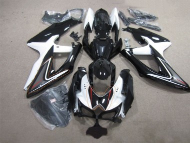 ABS Plastica & Carene Suzuki GSXR 600 K8 2008-2010 - Nero Bianco