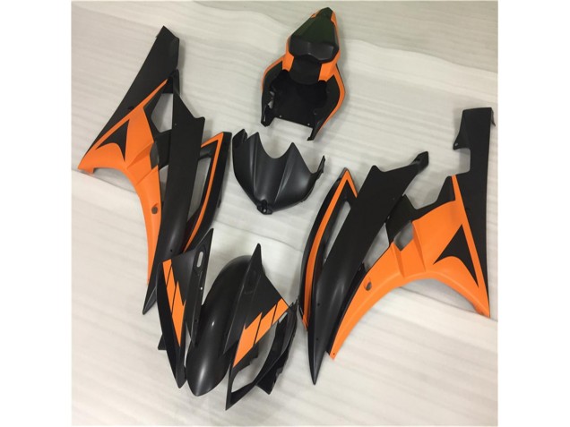 ABS Plastica & Carene Yamaha R6 2006-2007 - Arancia Nero
