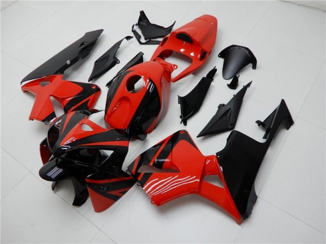ABS Plastica Honda CBR 600 RR 2005-2006 - Rosso Nero ABS Plastica Honda CBR 600 RR 2005-2006 - Rosso Nero