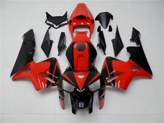 ABS Plastica Honda CBR 600 RR 2005-2006 - Rosso Nero ABS Plastica Honda CBR 600 RR 2005-2006 - Rosso Nero