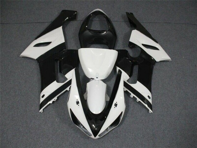 ABS Plastica Kawasaki ZX6R 2005-2006 - Nero Bianco ABS Plastica Kawasaki ZX6R 2005-2006 - Nero Bianco