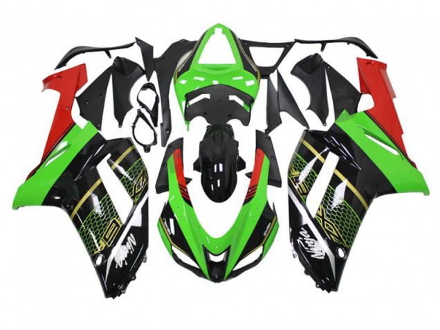 ABS Plastica Kawasaki ZX6R 2007-2008 - Verde Nero ABS Plastica Kawasaki ZX6R 2007-2008 - Verde Nero
