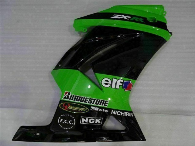 Carena Kawasaki EX250 2008-2012 - Nero Verde Carena Kawasaki EX250 2008-2012 - Nero Verde