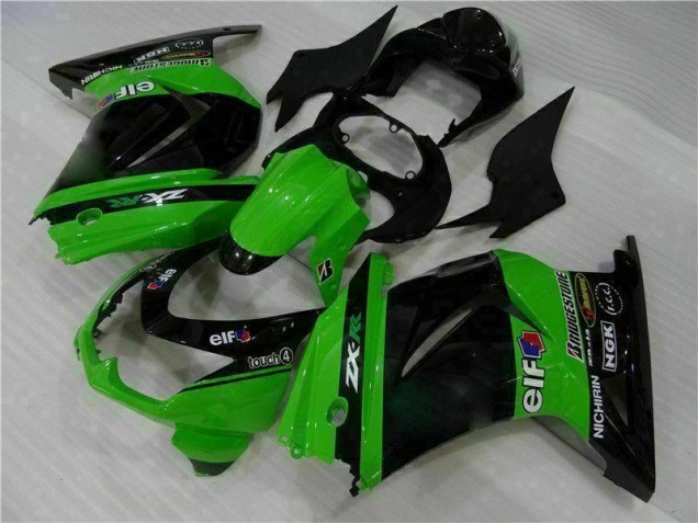 Carena Kawasaki EX250 2008-2012 - Nero Verde Carena Kawasaki EX250 2008-2012 - Nero Verde