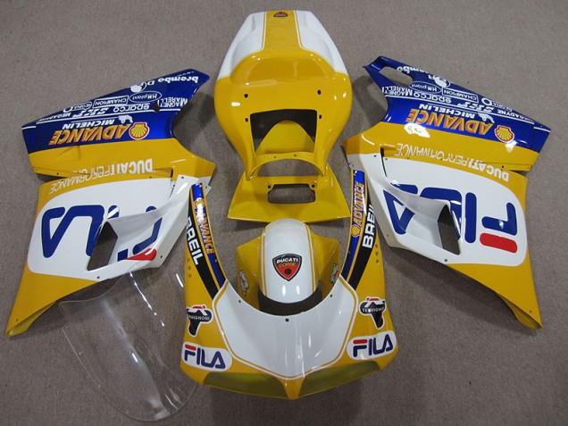 Carene Ducati 748 1993-2005 - Giallo Bianco Fila Carene Ducati 748 1993-2005 - Giallo Bianco Fila