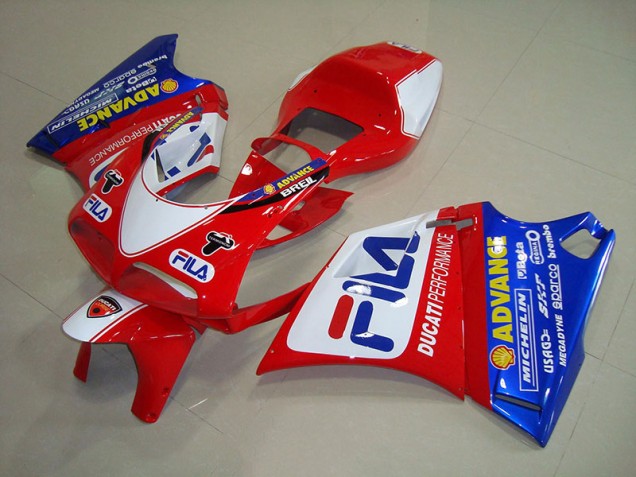 Carene Ducati 748 1993-2005 - Rosso Blu Fila Carene Ducati 748 1993-2005 - Rosso Blu Fila