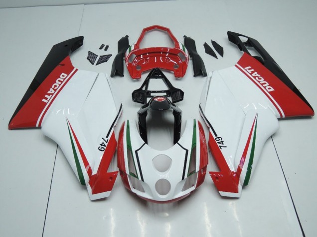 Carene Ducati 749 999 2003-2004 - Bianco Rosso con Coda Open Carene Ducati 749 999 2003-2004 - Bianco Rosso con Coda Open