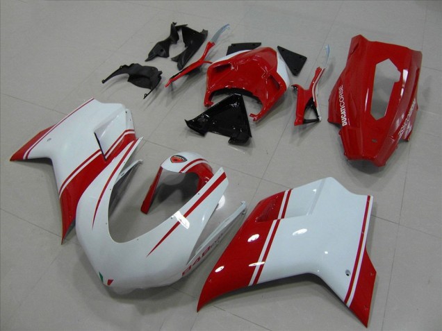 Carene Ducati 848 1098 1198 2007-2014 - Bianco & Rosso Corsa Versione Carene Ducati 848 1098 1198 2007-2014 - Bianco & Rosso Corsa Versione