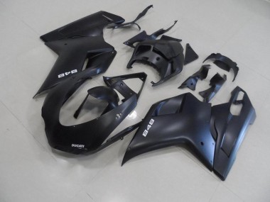 Carene Ducati 848 1098 1198 2007-2014 - Nero Opaco con Bianco 848