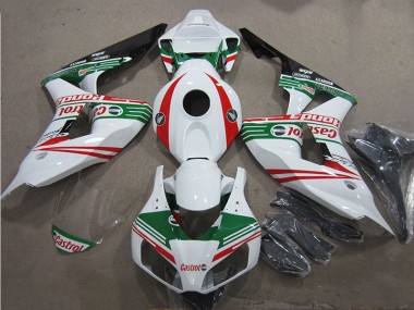 Carene Honda CBR 1000 RR 2006-2007 - Bianco Verde Rosso Castrol