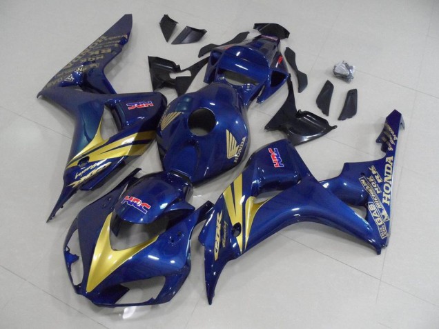 Carene Honda CBR 1000 RR 2006-2007 - Scuro Blu con Oro Banda Carene Honda CBR 1000 RR 2006-2007 - Scuro Blu con Oro Banda