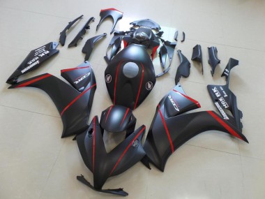 Carene Honda CBR 1000 RR 2012-2016 - Matte Bladk con Rosso Banda
