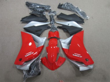 Carene Honda CBR 125 R 2011-2013 - Rosso Argento Nero