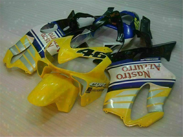 Carene Honda CBR 600 F4i 2001-2003 - Giallo Argento Nastro Azzurro Carene Honda CBR 600 F4i 2001-2003 - Giallo Argento Nastro Azzurro
