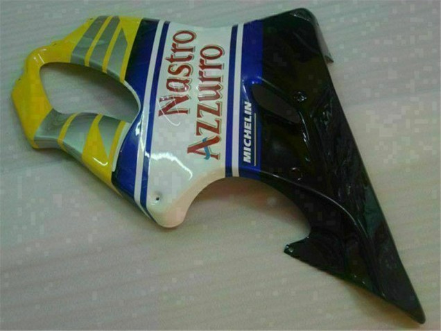 Carene Honda CBR 600 F4i 2001-2003 - Giallo Argento Nastro Azzurro Carene Honda CBR 600 F4i 2001-2003 - Giallo Argento Nastro Azzurro