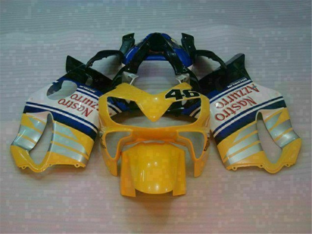 Carene Honda CBR 600 F4i 2001-2003 - Giallo Argento Nastro Azzurro Carene Honda CBR 600 F4i 2001-2003 - Giallo Argento Nastro Azzurro