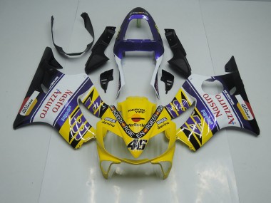 Carene Honda CBR 600 F4i 2001-2003 - Giallo Bianco Nastro Azzurro