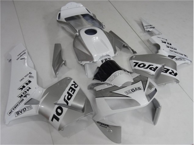 Carene Honda CBR 600 RR 2003-2004 - Argento Bianco Nero Repsol