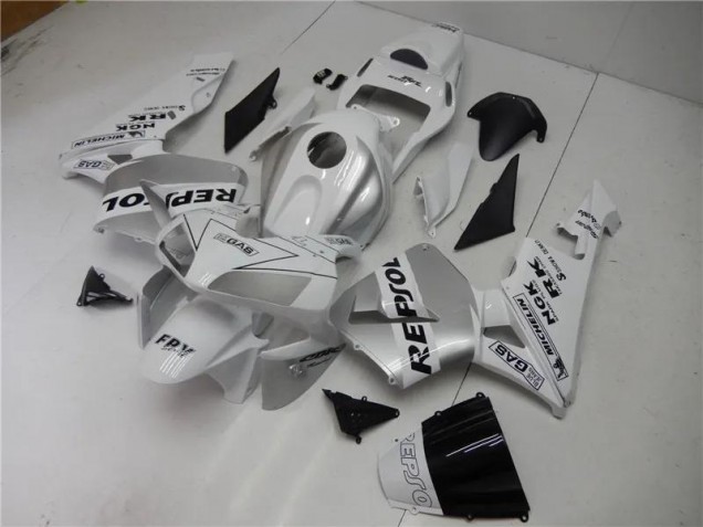 Carene Honda CBR 600 RR 2003-2004 - Argento Bianco Nero Repsol