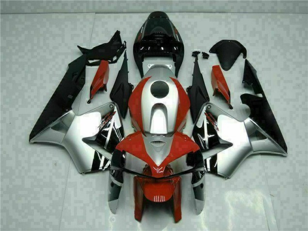 Carene Honda CBR 600 RR 2005-2006 - Nero Argento Rosso Carene Honda CBR 600 RR 2005-2006 - Nero Argento Rosso