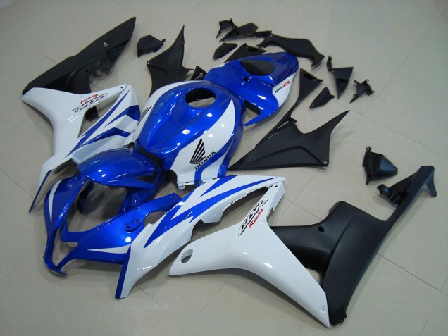 Carene Honda CBR 600 RR 2007-2008 - Blu Bianco Nero Opaco