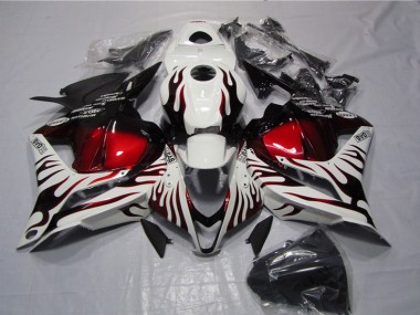 Carene Honda CBR 600 RR 2009-2012 - Bianco Nero Rosso Fiamma