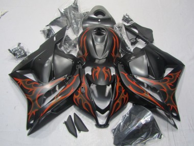 Carene Honda CBR 600 RR 2009-2012 - Nero Arancia Fiamma